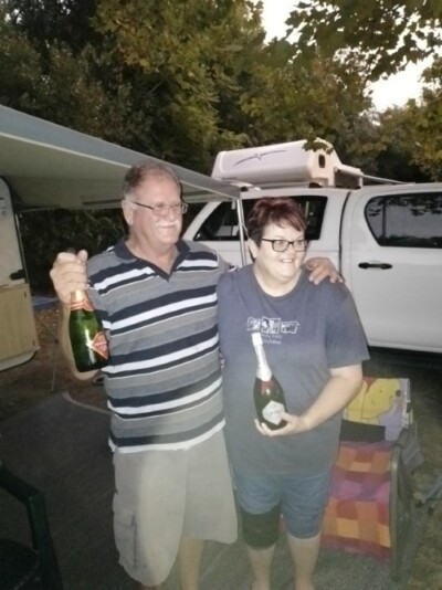 Couple celebrating their 33rd wedding anniversary Couple celebrating their 33rd wedding anniversary