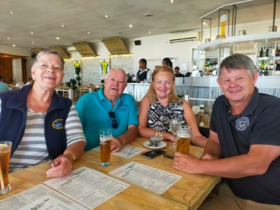 Members on the left with Phillip & Nalana Swart on the right as their guest for the second rally which has signed on as new members of Tafelbaai. Members on the left with Phillip & Nalana Swart on the right as their guest for the second rally which has signed on as new members of Tafelbaai.